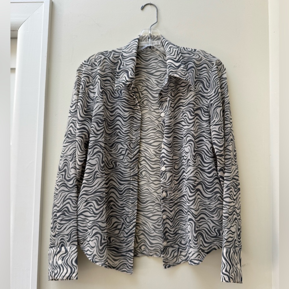 Black and White Zebra Print Blouse